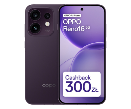 Smartfon OPPO Reno16 5G 8/256GB Dark Purple